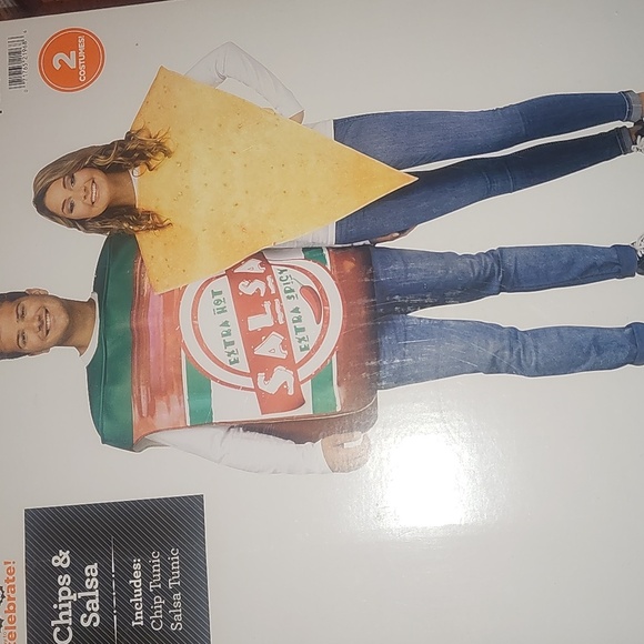 Couples Chips and Salsa 2pc Halloween Costume for Adults, Adult One Size Fit - Picture 6 of 7